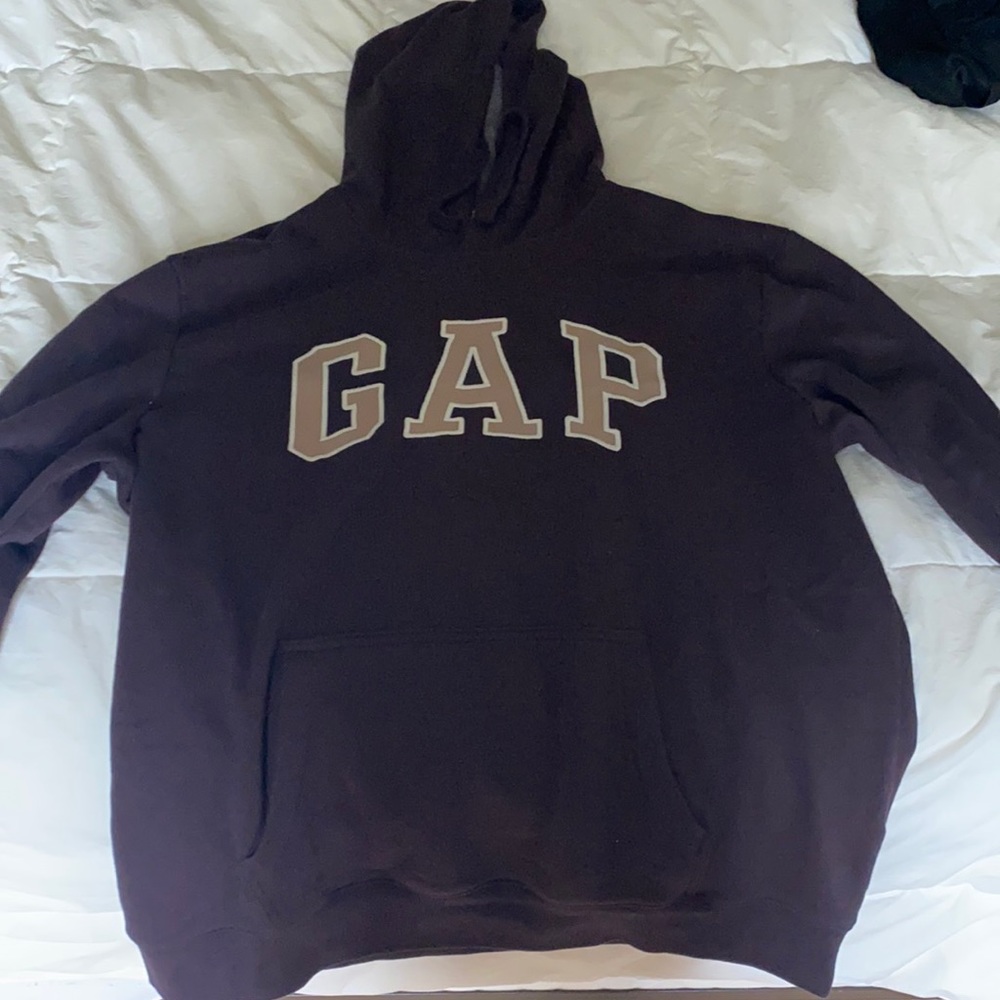 Brown GAP logo hoodie